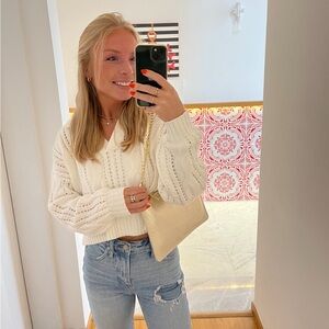 Ivory Cable Knit Sweater